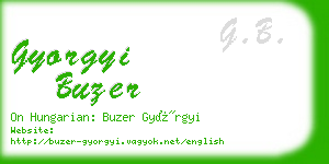 gyorgyi buzer business card